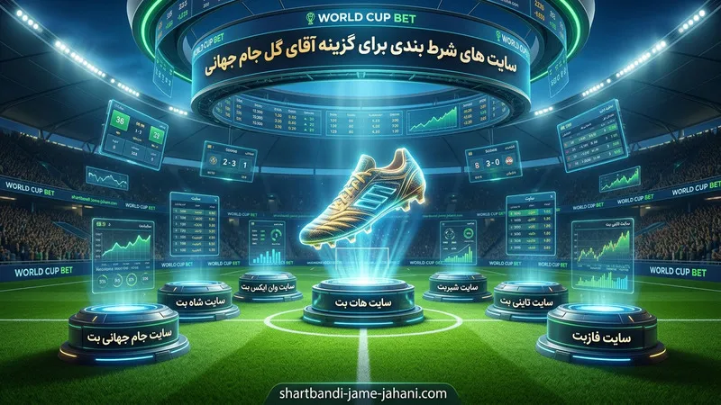 مقایسه امکانات سایت های شرط بندی برای گزینه آقای گل جام جهانی 2026