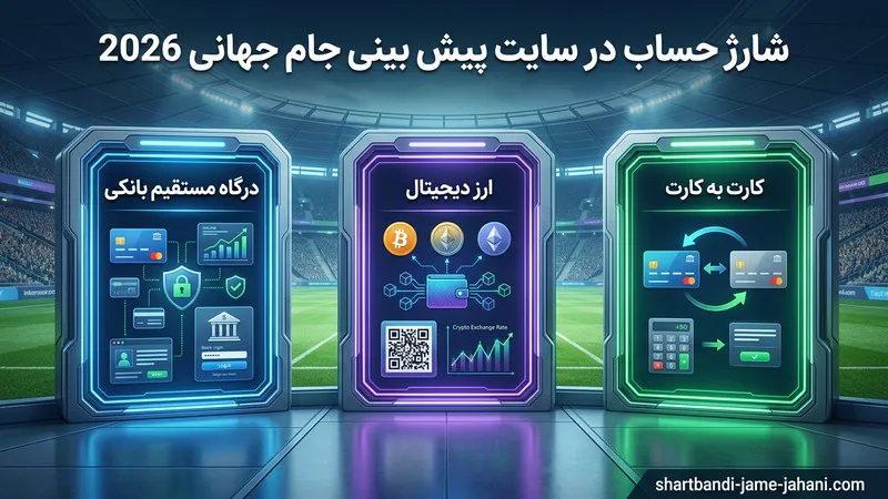 شارژ حساب در سایت پیش بینی جام جهانی 2026